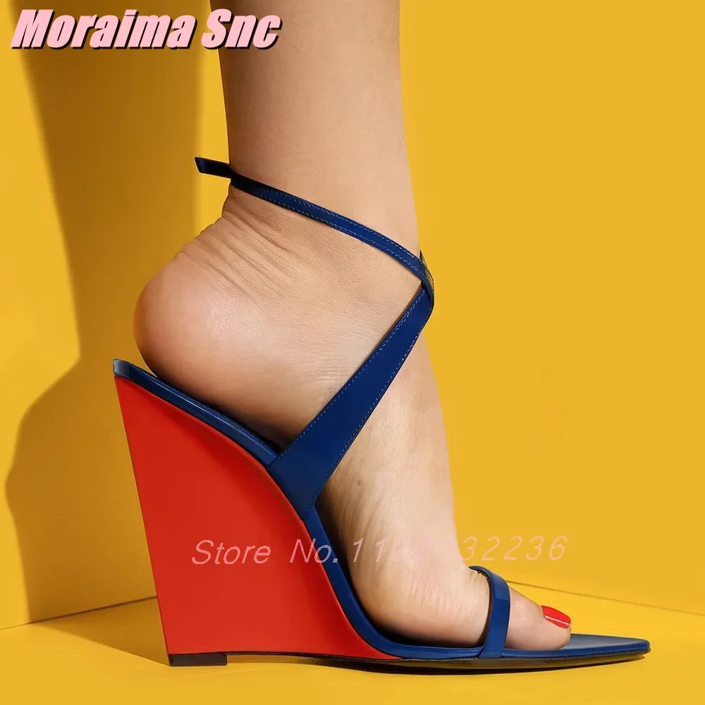 Kids Shoes Women - Mixed Colors Wedges Sandals Patent Leather
