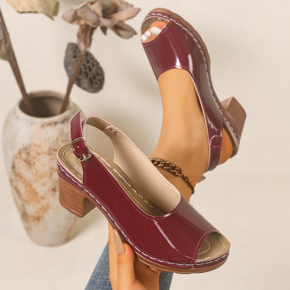 Square Toe Mule - 2026 New Women Heel Sandals Elegant