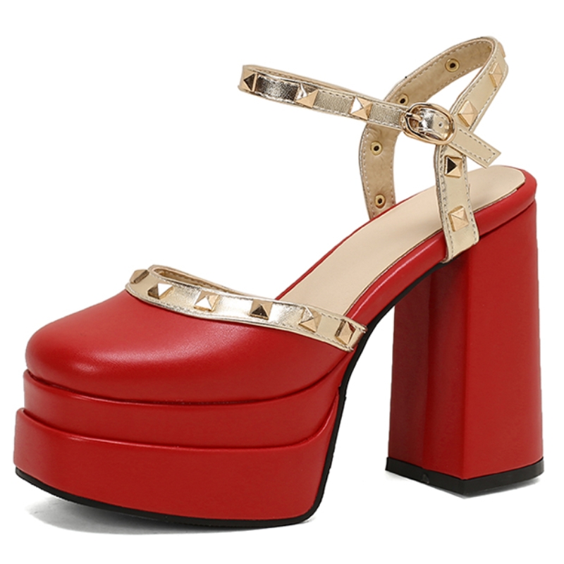 Square Toe Mule - Luxury High Heels Summer Shoes For