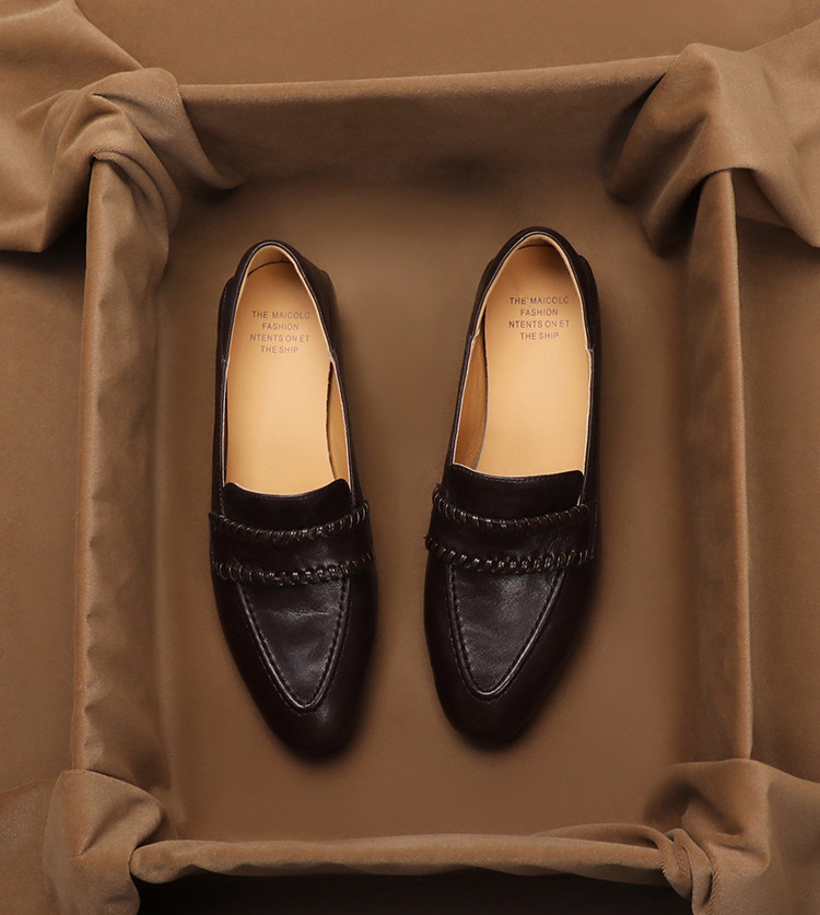 SHOEBOX Retro soft sheepskin o - Women'S Shoes Peep Toe review and price