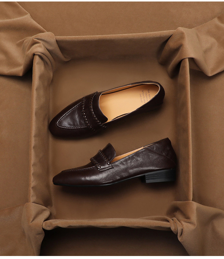 SHOEBOX Retro soft sheepskin o - Women'S Shoes Peep Toe review and price