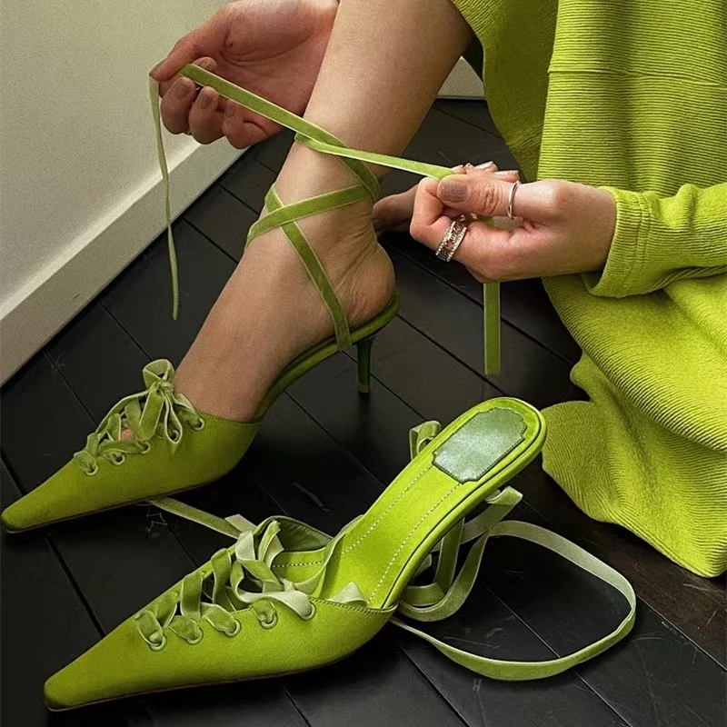2026 New Kitten Heels Pointed  - Kids Shoes Women review and price