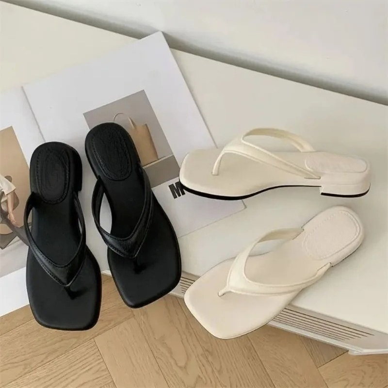 Women Solid Square Toe Flip Fl - Square Toe Mule review and price
