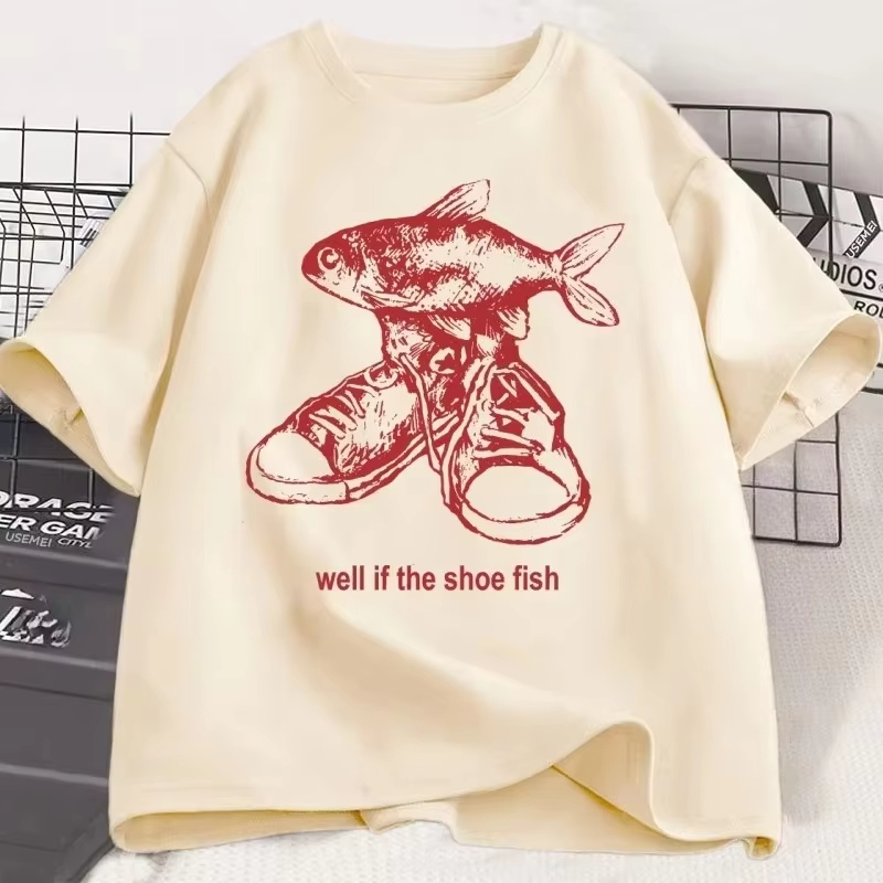 Shoe Fish Cursed T-Shirt Y2K T - Women'S Shoes In The 90S review and price