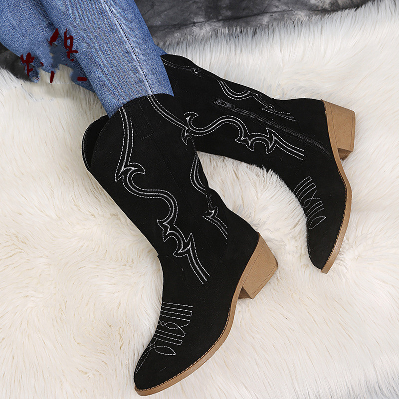 Flat Platform Cowboy Boots Wom - Women Shoes Jeans review and price