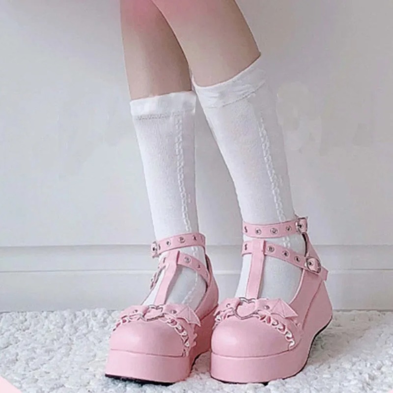 New Sweet Heart Buckle Wedges  - Women'S Shoes Popular review and price