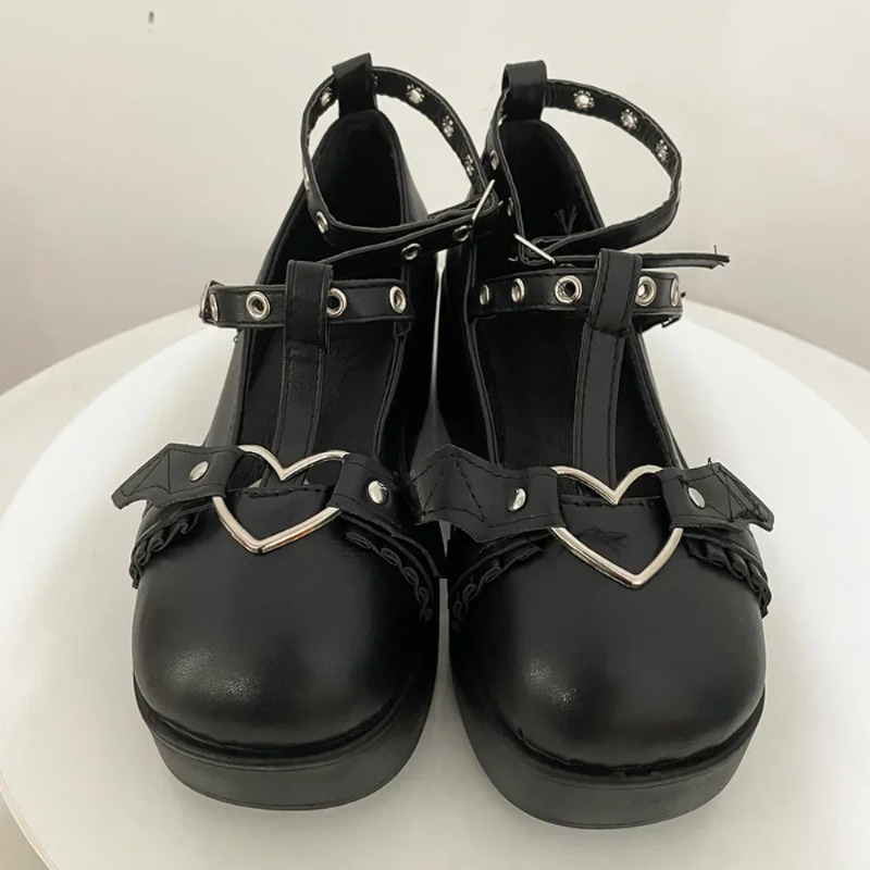 New Sweet Heart Buckle Wedges  - Women'S Shoes Popular review and price