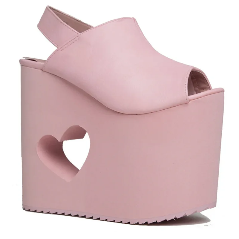 Platform Back Strap High Heel  - Kids Shoes Women review and price