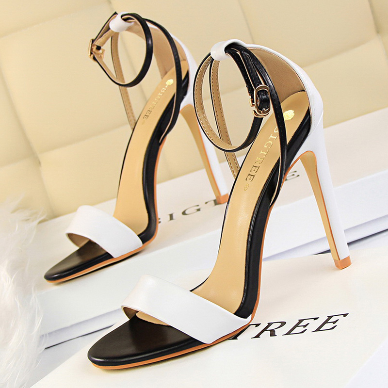 Women Black-White Concise Leat - Women Shoes Formal review and price