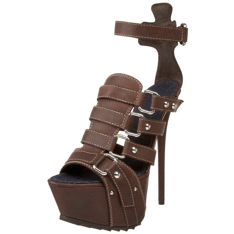 Plaftorm Metal Rivet Buckle St - Women'S Shoes Peep Toe review and price