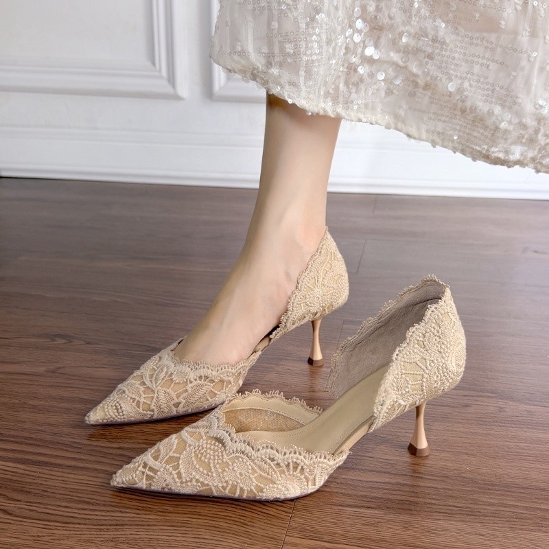 Lace Pointed Toe High Heels Wo - Women'S Shoes Veja review and price