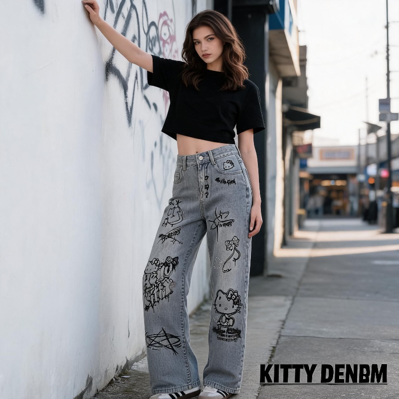 Cute Keiokitty Rhinestone Graf - Women Shoes Jeans review and price