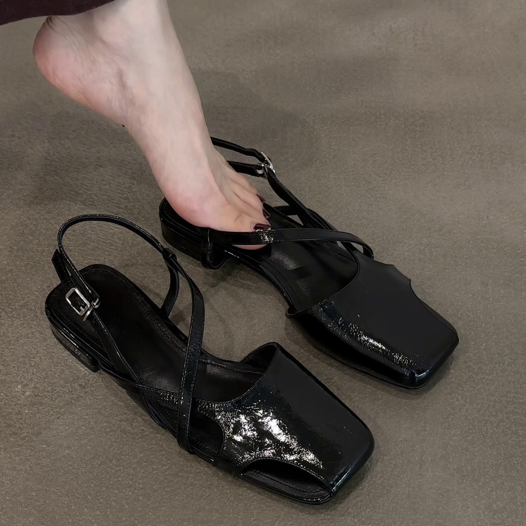 Fashion Patent Leather Sandals - Women Shoes For Walking review and price