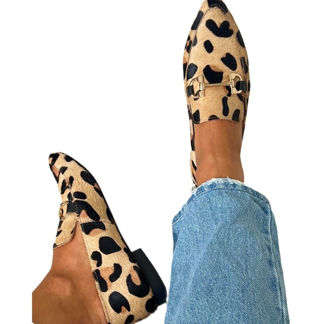 Large Size 40-43 Leopard Print - Square Toe Mule review and price