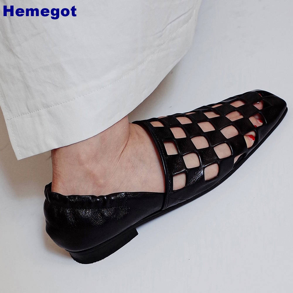 Women Black Caged Flat Sandals - Women Shoes For Walking review and price