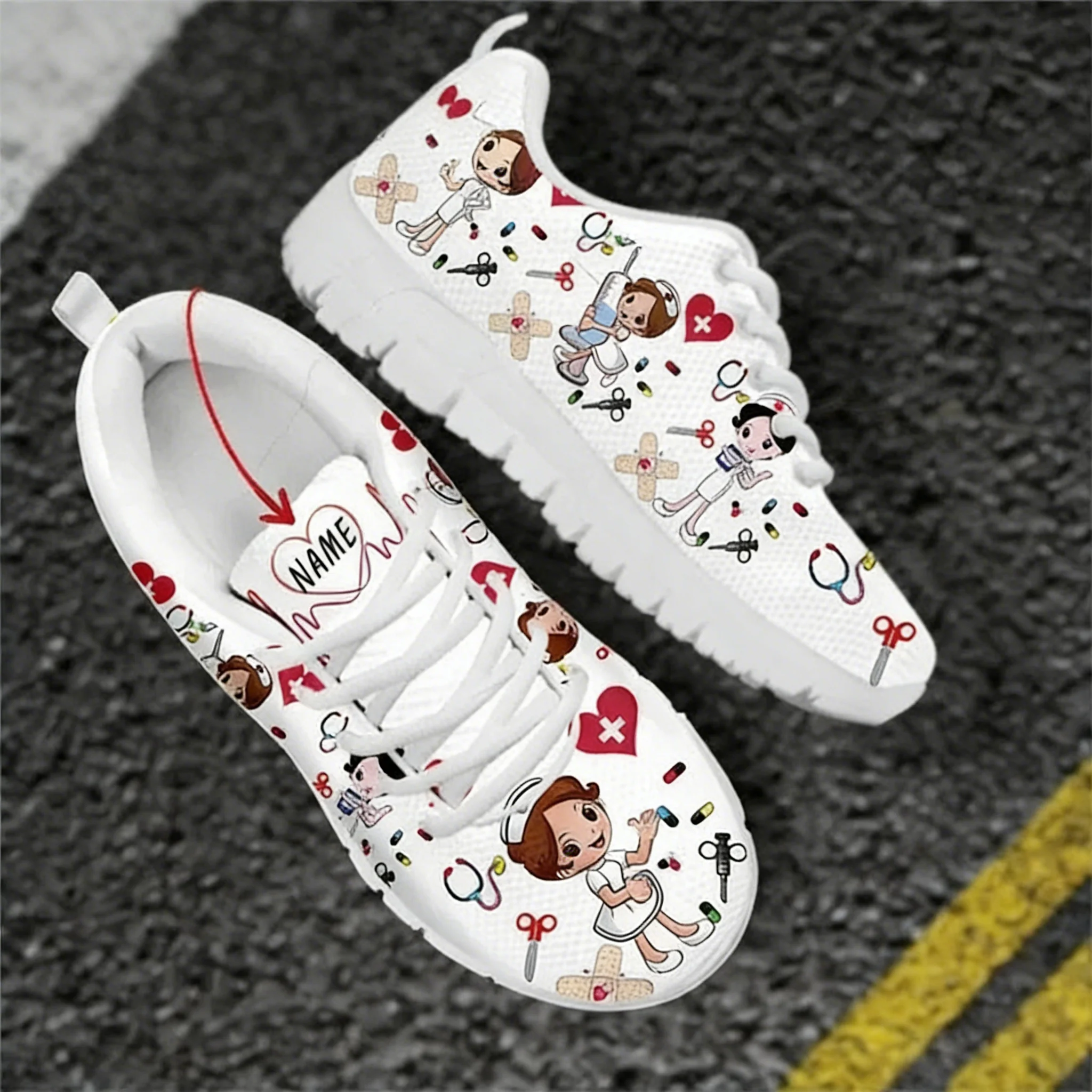 Custom Name Nurse Shoes Mesh F - Women Shoes Name review and price
