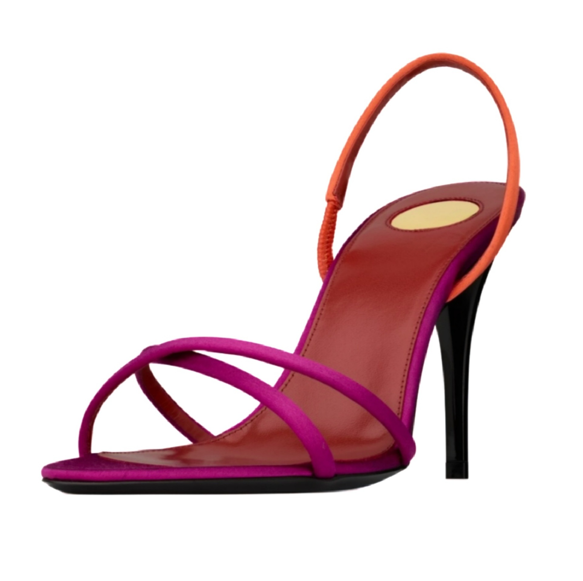 Women's Color Block Satin Cris - Square Toe Mule review and price