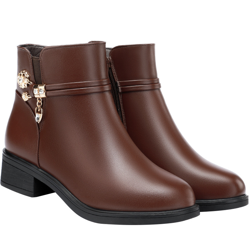 Women's Rhinestone Leather Boo - Women Shoes Jeans review and price