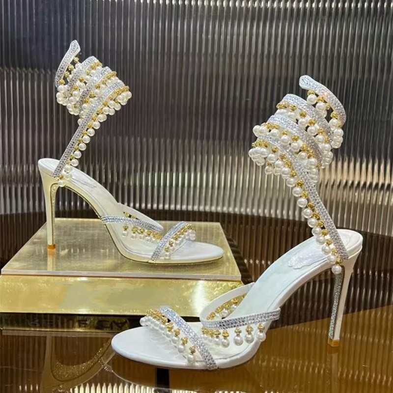 Luxury Rhinestones Pearls Tass - Gladiator Sandal Women review and price