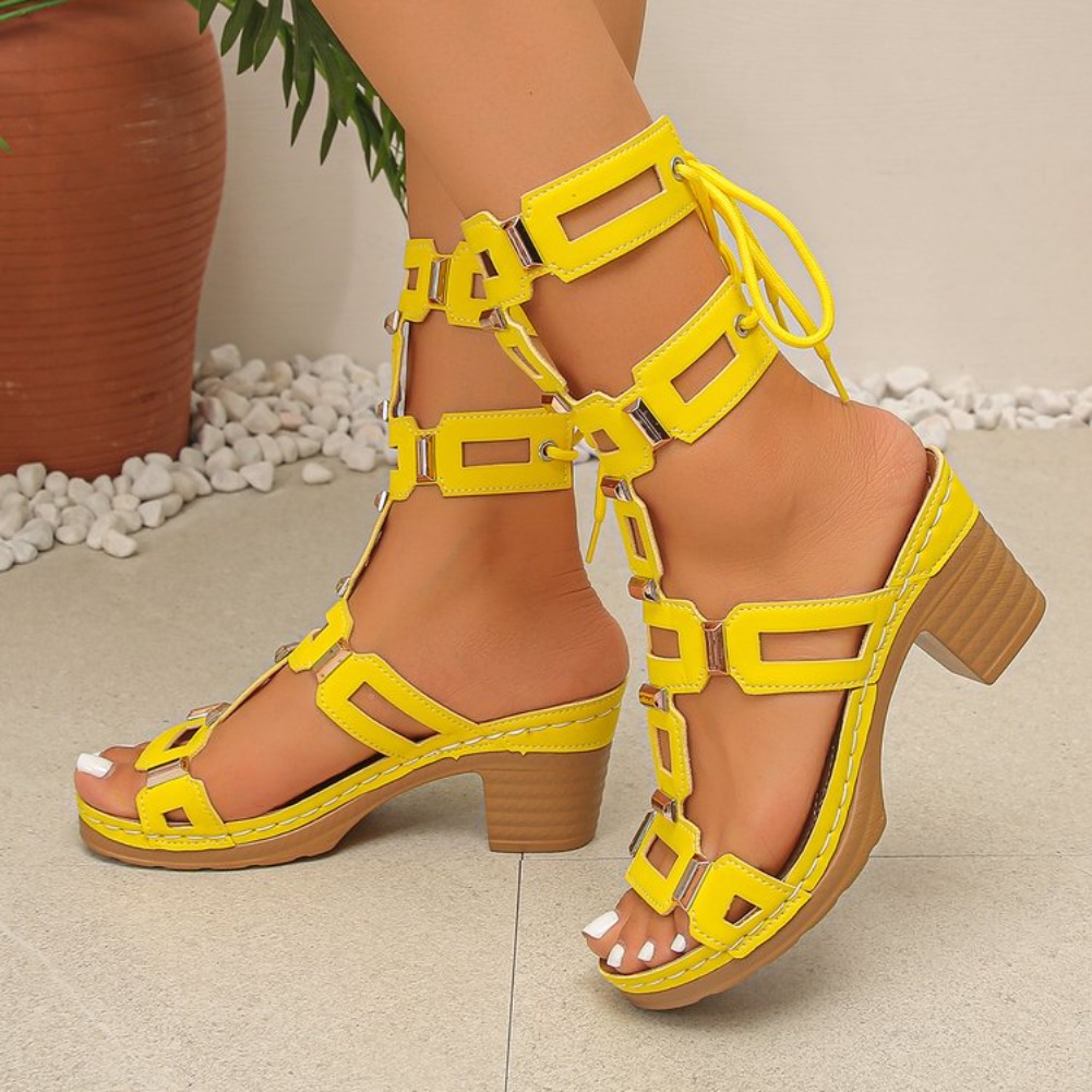 Women High Heels Sandals 2026  - Square Toe Mule review and price