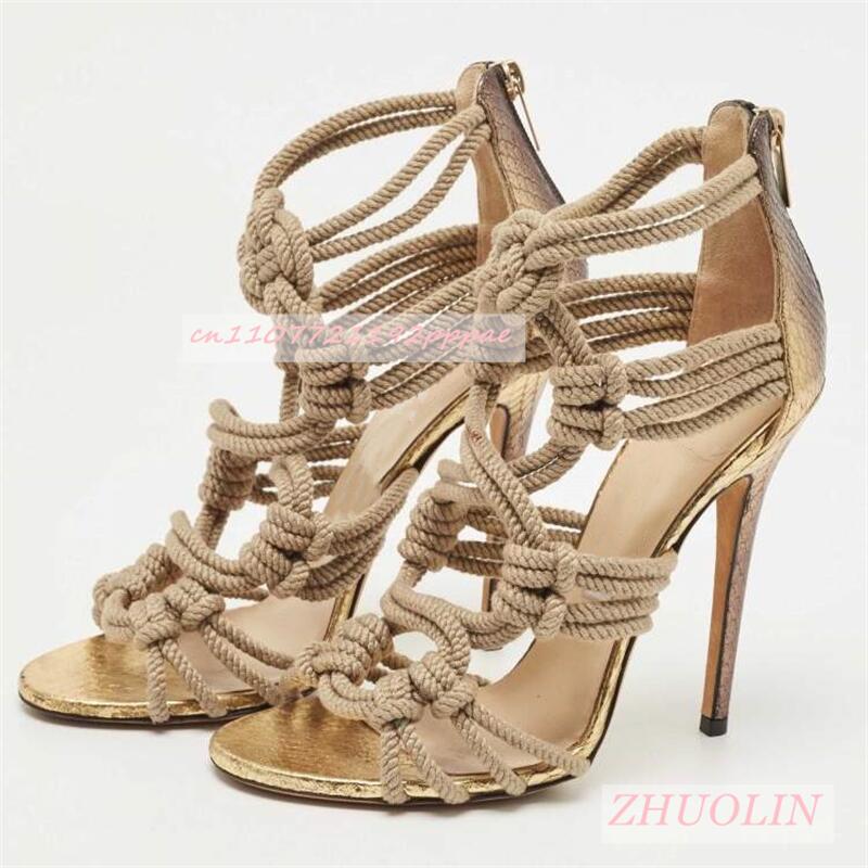 Female Braided Rope Open Toe S - Kids Shoes Women review and price