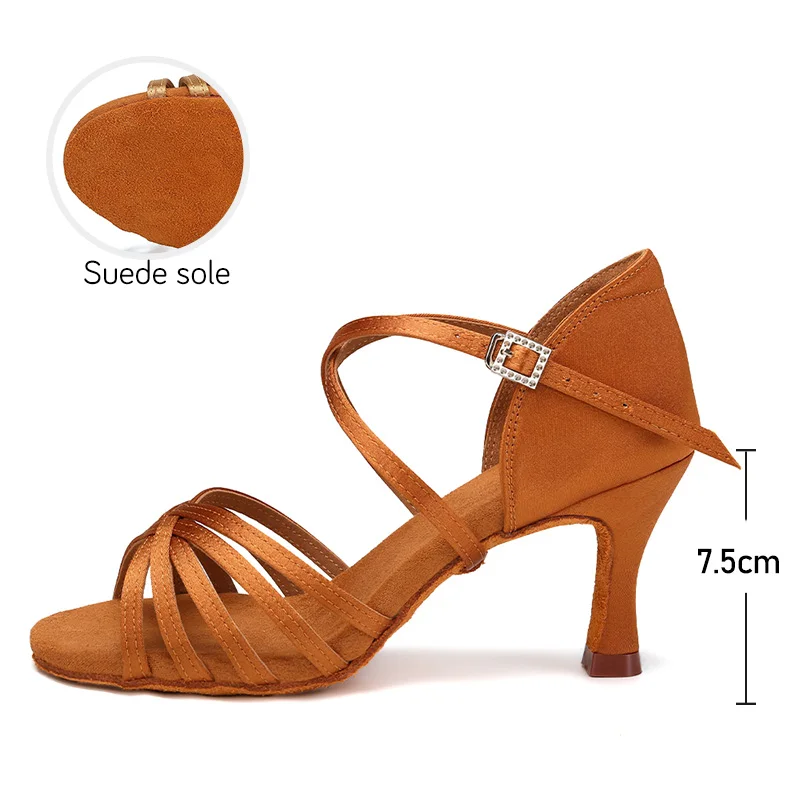 Hot Selling Latin Dancing Shoe - Women Shoes Brown Colour review and price