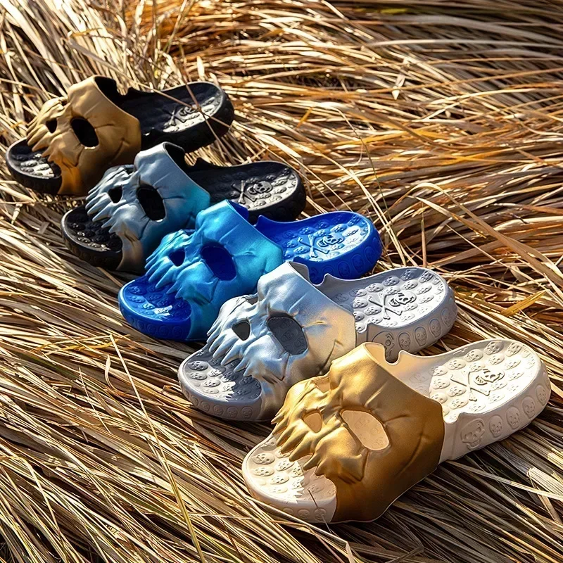 Summer Men Skull Slipper Y2k C - Women'S Shoes Cloud review and price