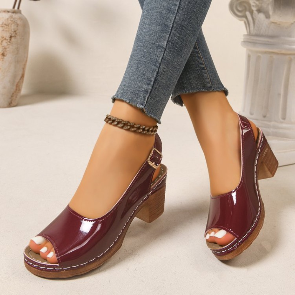 2026 New Women Heel Sandals El - Square Toe Mule review and price