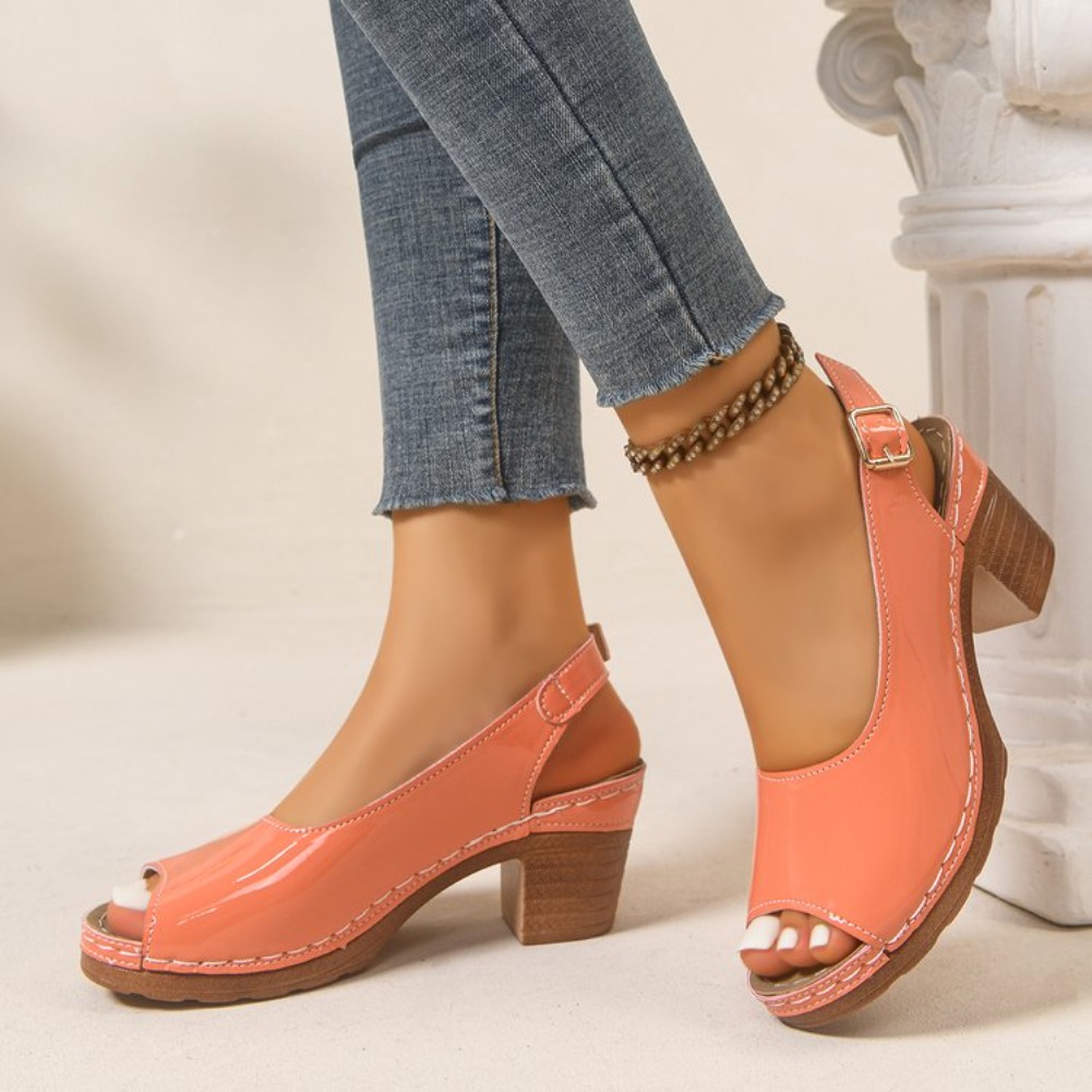 2026 New Women Heel Sandals El - Square Toe Mule review and price